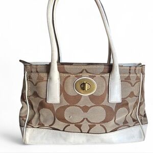 COACH 2007 Hampton Madeline Signature Satchel Handbag